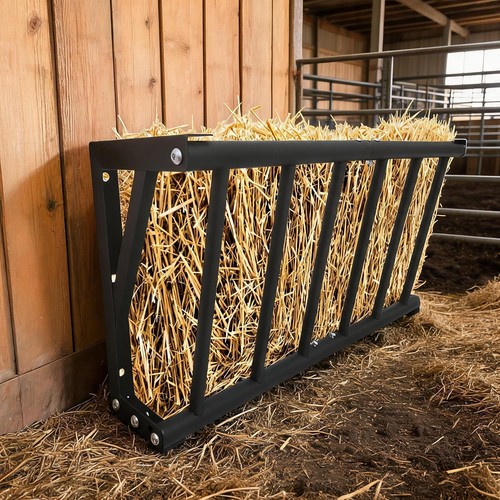 Wall mounted horse hay feeder - mounted,