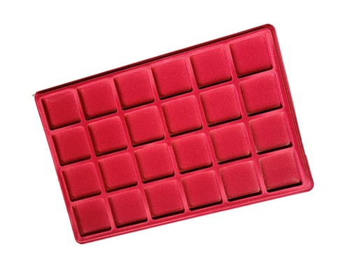 Red coin tray - for, 24