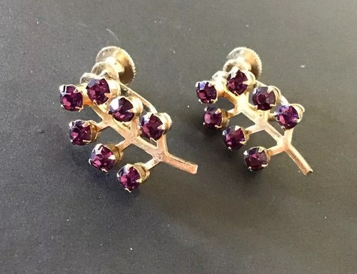 Vintage signed coro amethyst - vintage,