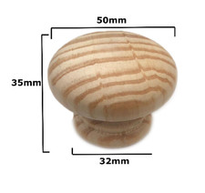 Wood Door Knobs Genuine Pine