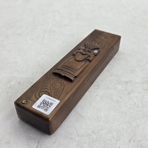 Rotorua wooden pencil case - wooden,
