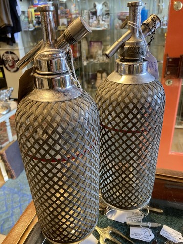 Pair sparklets vintage soda - of,