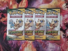Evolving Skies Fun Pack Booster x4 Pack - New Sealed Boosters - Pokemon TCG