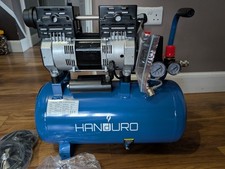  24L Air Compressor Silenced Oil-free 780W-230/240V 160L/min8bar