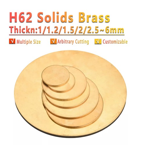H62 solid brass - brass, blanks
