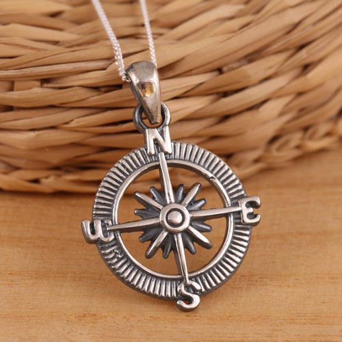 925 sterling silver - 925, compass