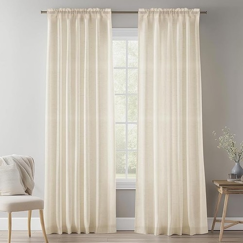 Natural linen voile - natural,