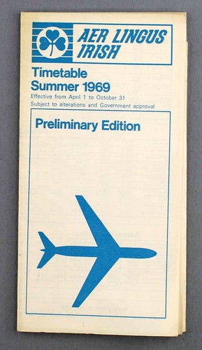 Aer lingus airline - aer, timetable