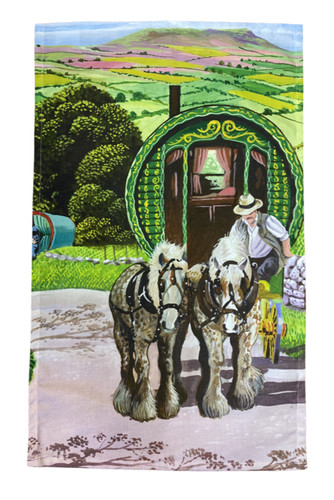 Romany gypsy caravan - gypsy, tea