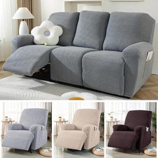 1/2/3 Seater Stretch Recliner Sofa Covers Slipcover Settee Couch Cover Protector