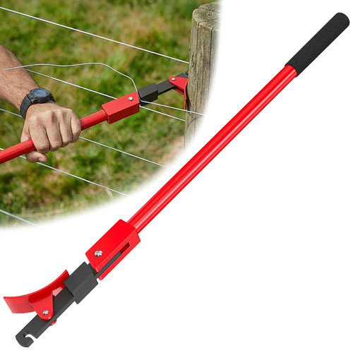 Fence wire stretcher tool and - wire,