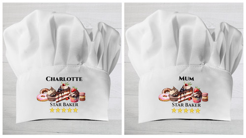 Personalised chef hat star - chef,