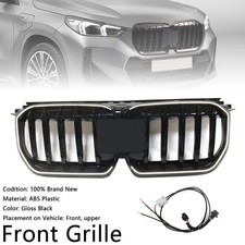 Gloss Black Front Bumper Kidney Grill Grille Per BMW X1 U11 U12 2023-2024 L3