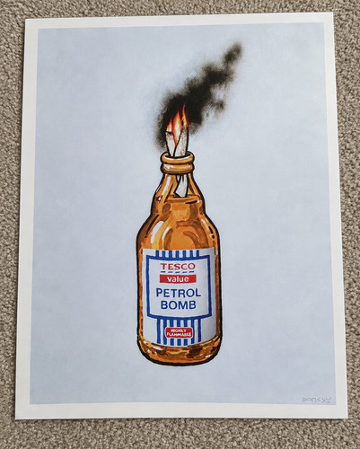 Banksy tesco value petrol bomb - banksy,