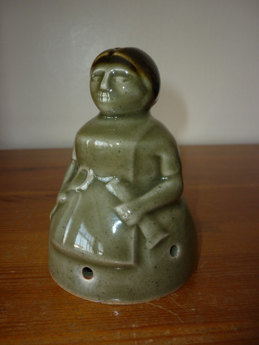 Pottery lady figurine jie - pottery,