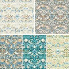 William Morris Design Strawberry Thief Wallpaper Floral Birds Paste The Wall