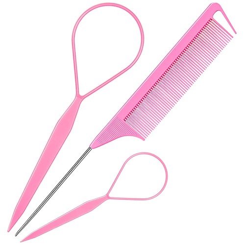 French braid tool set pink - set,