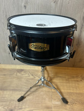Eastar  10''x 05'' Snare Drum  with Chrome Stand - Black - For Junior drum kit