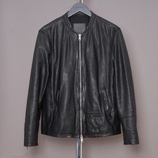 ALL SAINTS Leather Jacket Mens