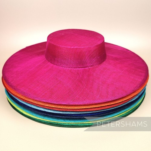 Large brim sinamay boater - brim,