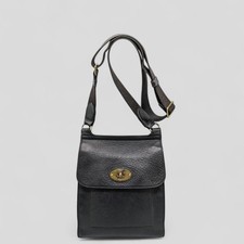 Mulberry Small Antony Crossbody Bag In Black Leather 