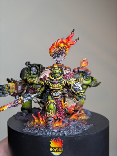 Salamander diorama painted - salamander,