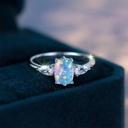 New sterling silver - white, fire