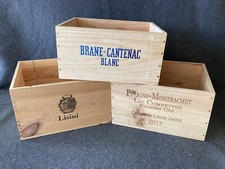 Wooden Wine Box Crate x3-