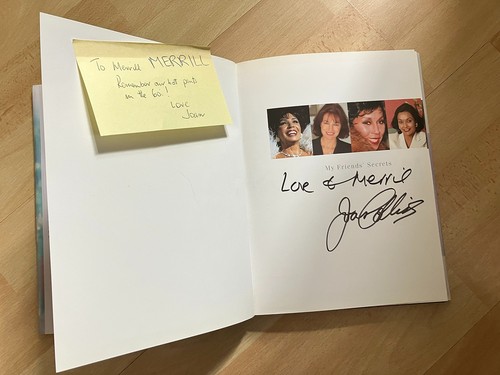Signed joan collins book - signed,
