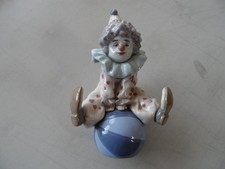 Lladro Clown sat on a ball