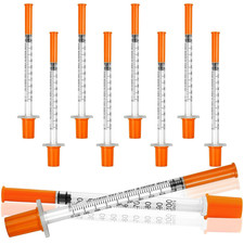 10Pcs Syringes, 1Ml Plastic