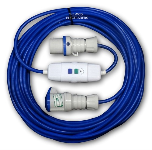 10m blue caravan - blue, up