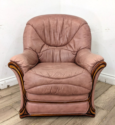 Armchair gigli italian leather - armchair,