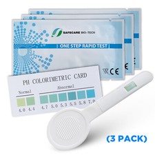 3 x Thrush and Bacterial Vaginosis (BV) pH Rapid Test Devices