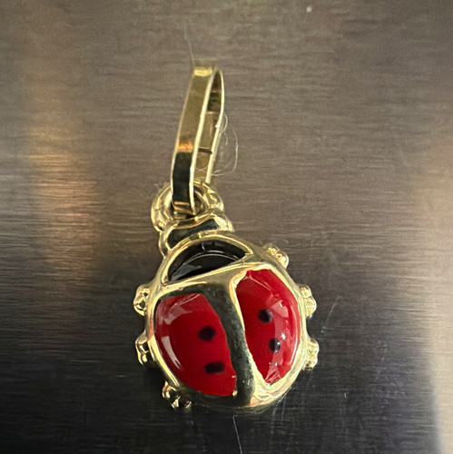 9ct gold enamel - 9ct, ladybug