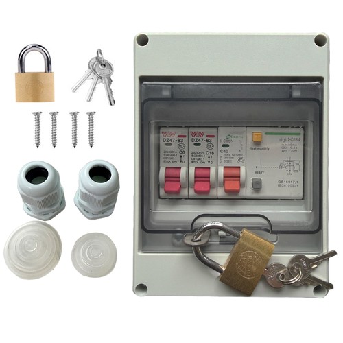 Consumer unit fuses box - unit, with
