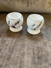 Denby Green Wheat pattern. Egg cups x2. VGC. Sold as a bundle, price is for both