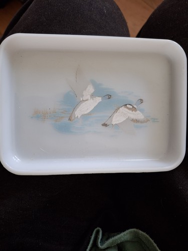Pyrex wildfowl butter dish - dish, no