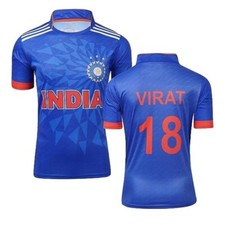 Cricket Team Virat Kohli Jersey 23-24 T-shirts Men and Boys small size