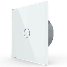 LIVOLO touch light switch wall switch switch on/off glass frame glass White