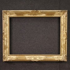 Italian frame lacquered gold wood furniture mirro antique style 20th century