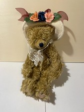 vintage teddy bear, lace