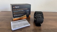 Getdigital Binary Wrist Watch for Professionals with LED Lights - A Black Dig...