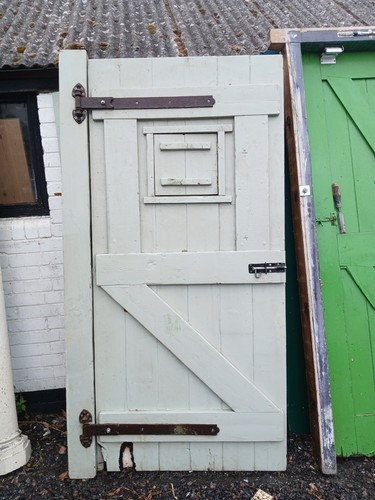 Exterior ledge and brace door - exterior,