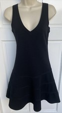 Alaia Black Wool V Neck