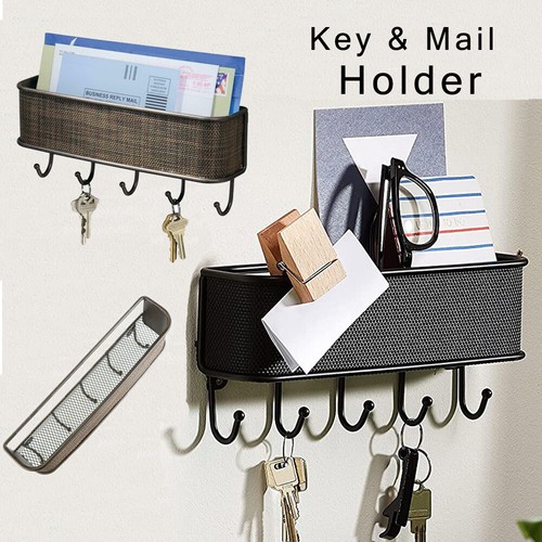 Wall mounted mail holder - holder, metal