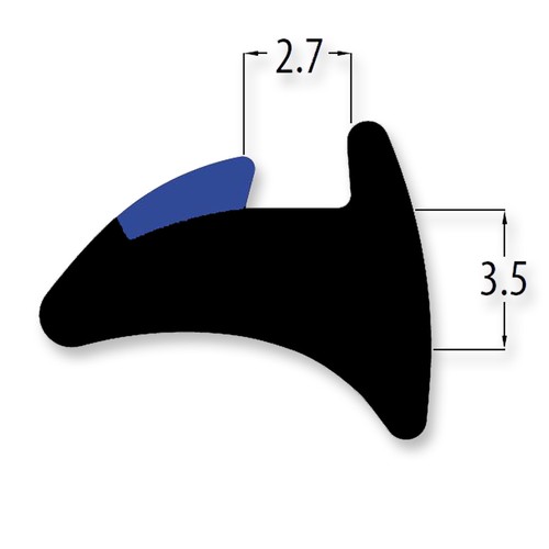Black and blue - blue, wedge