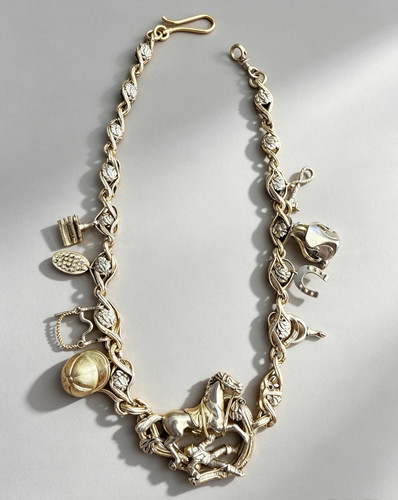 Vintage hand made silver and - made,