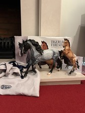 Breyer Premier Club Tigerlily and Firestorm with box bag and COA