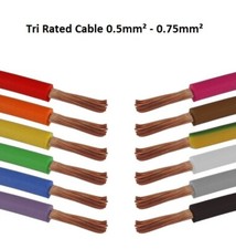 0.5mm 0.75mm Tri Rated Cable Automotive Panel Electrical Wire Loom Cuts Car Van